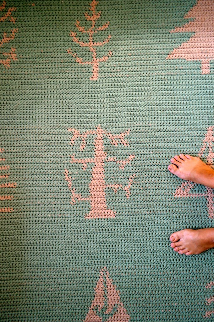 forest rug crochet pattern