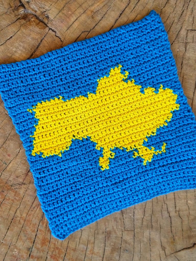 Ukraine Map FREE Crochet Pattern