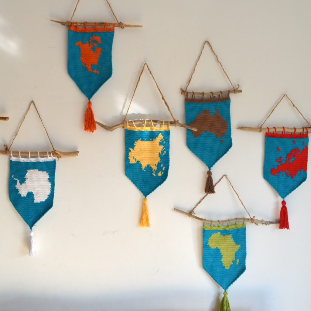 crochet map collection