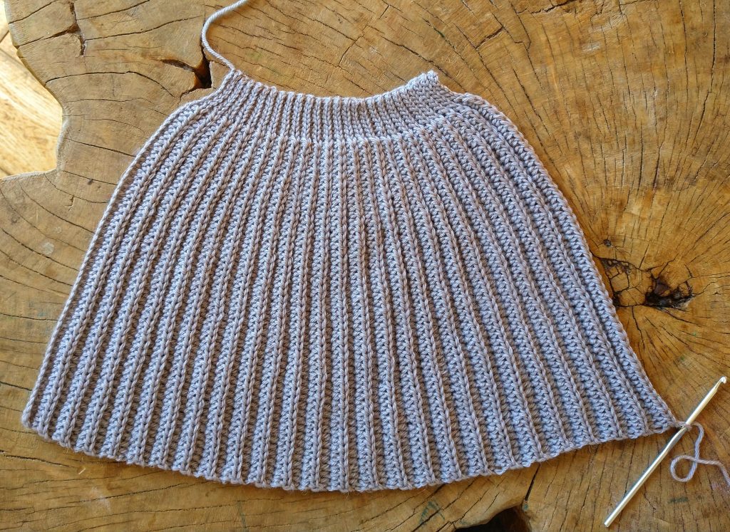 free crochet hat: work in progress