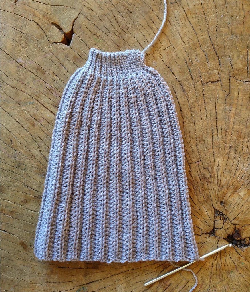 ribbed crochet hat