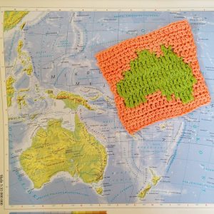 crochet map square