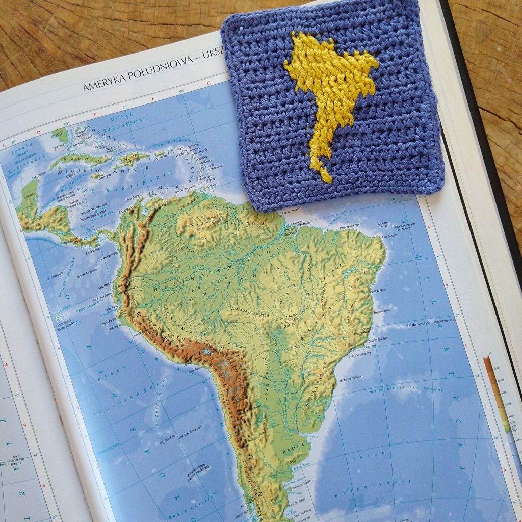 crochet square motif with map free