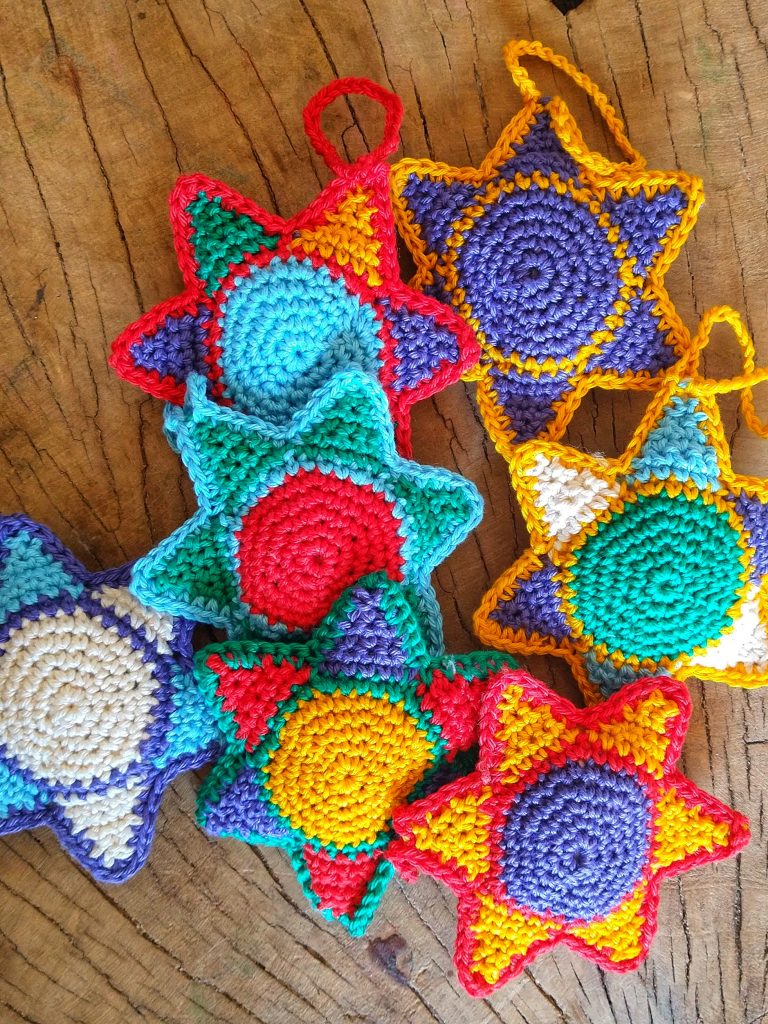 Christmas Tree Stars Free Crochet Pattern