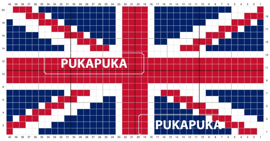 back of uk flag crochet pattern