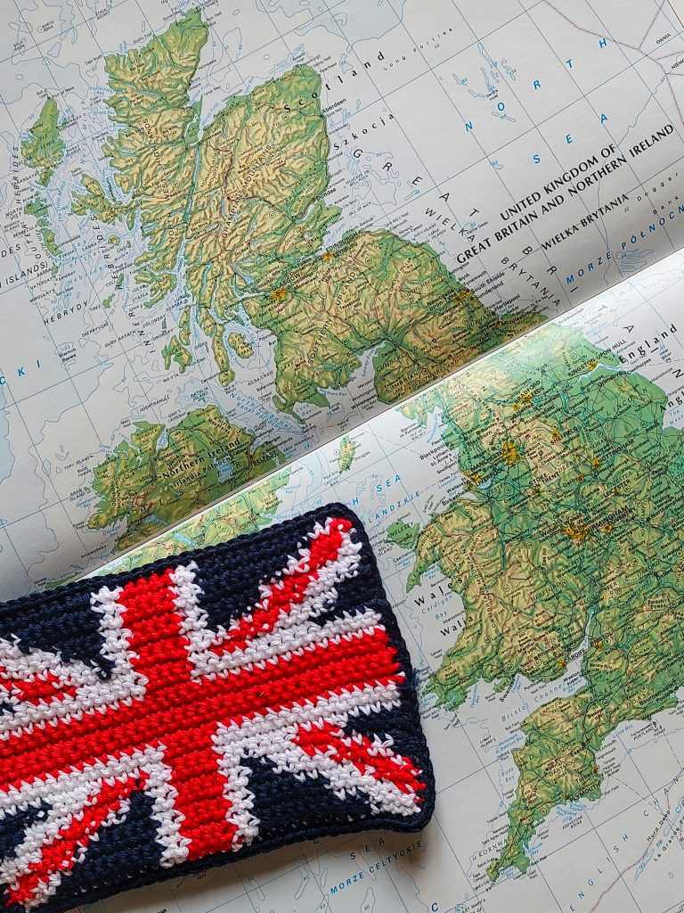 United Kingdom Flag Free Crochet Pattern