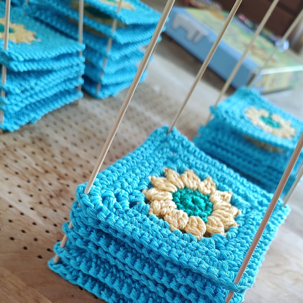 blocking granny squares